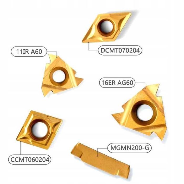 Płytki widiowe do noży tokarskich 12mm Kpl 7szt