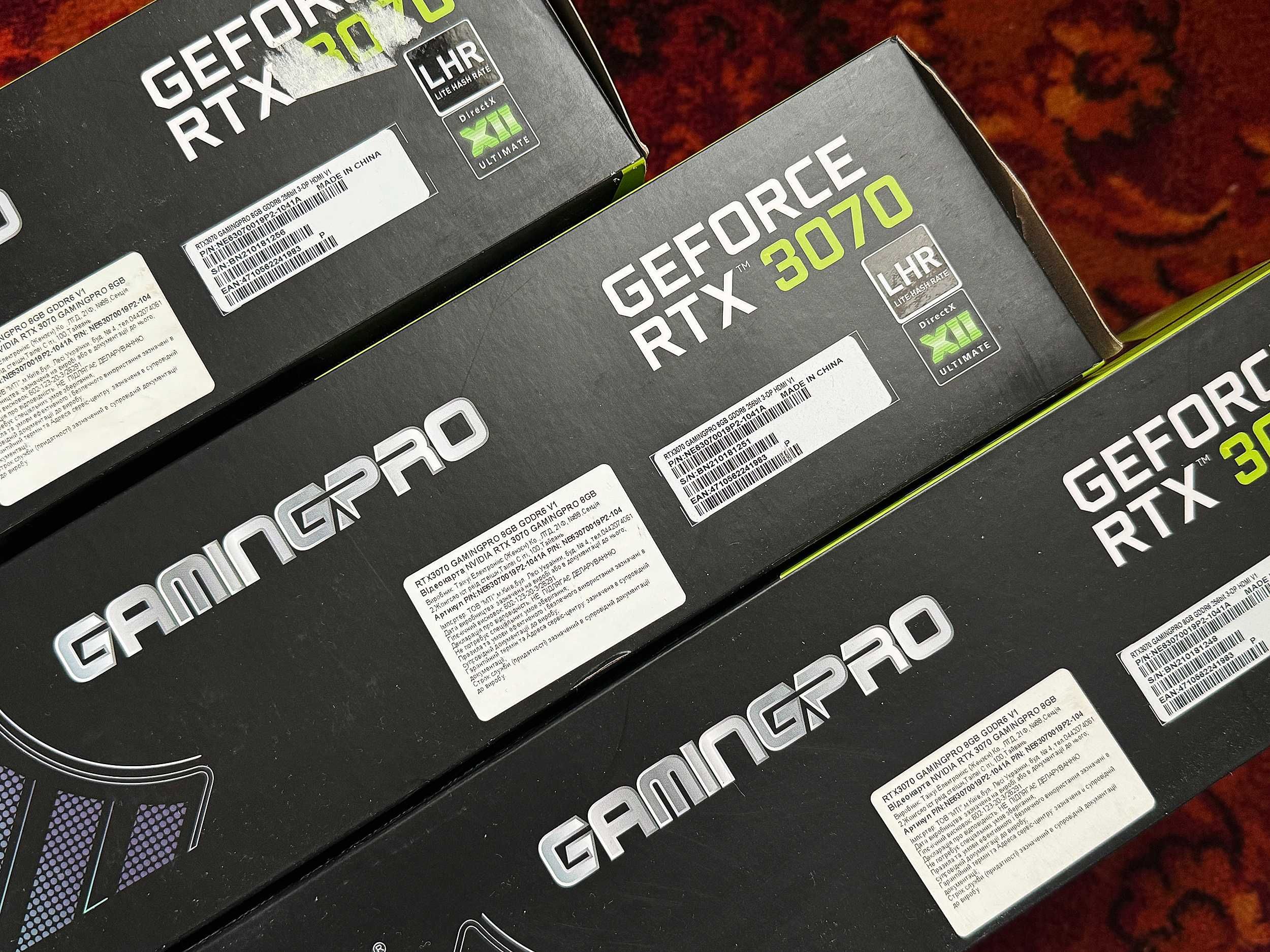 Відеокарта Palit GeForce RTX 3070 GamingPro 8GB GDDR6 256bit HDMI
