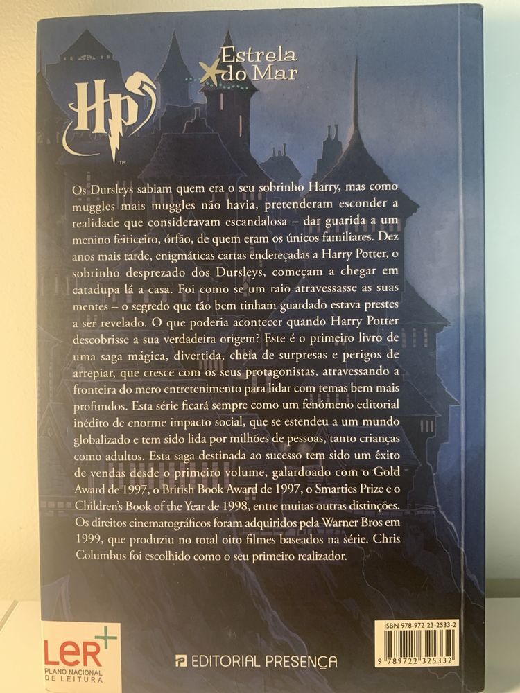 Livro “Harry Potter e a pedra filosofal”