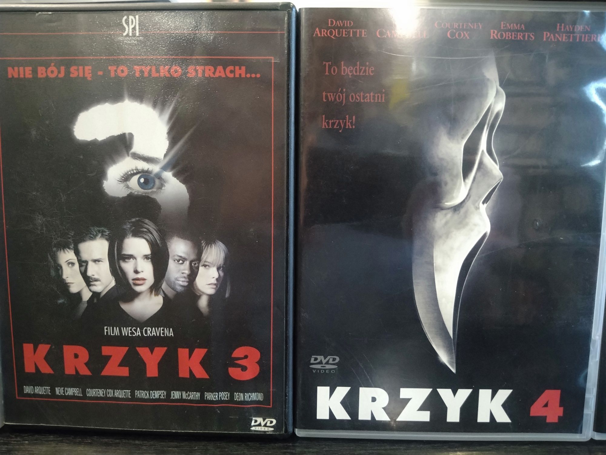 Krzyk 1,2,3,4,5 dvd (Scream) kompletna seria z polskiej dystrybucji