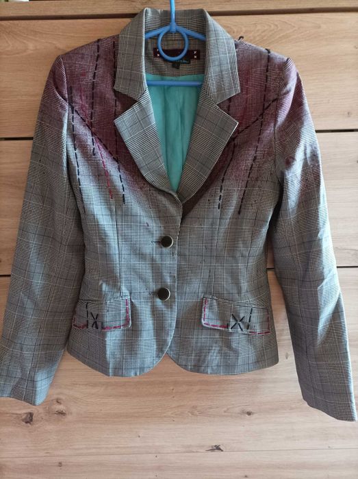 Żakiet kratka Spy rozm S