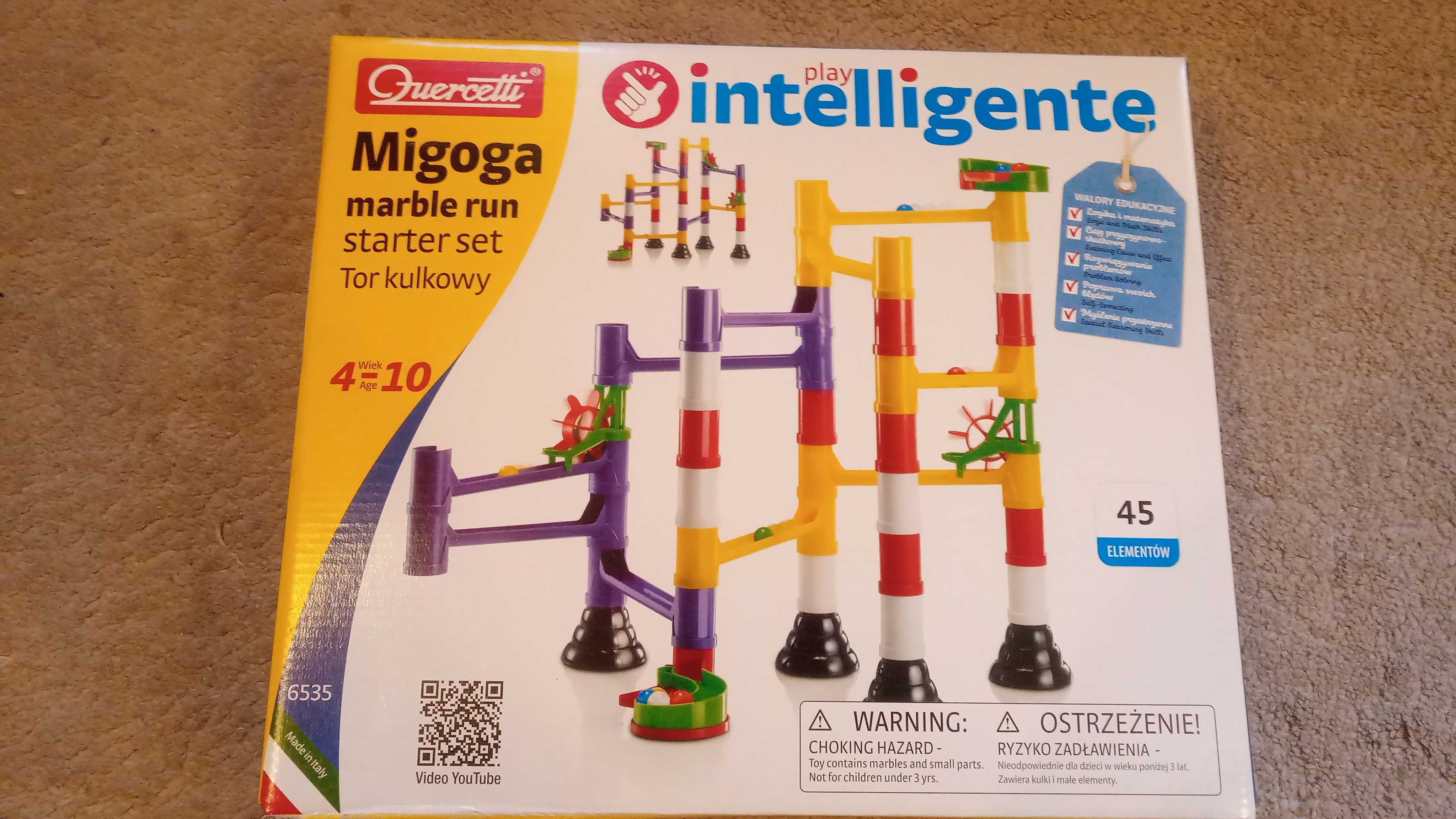Quercetti Migoga Marble Run Starter Set, Tor kulkowy