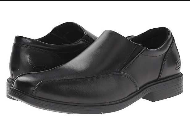 Skechers skórzane męskie półbuty Caswell Noren wsuwane roz. 45 / 29 cm