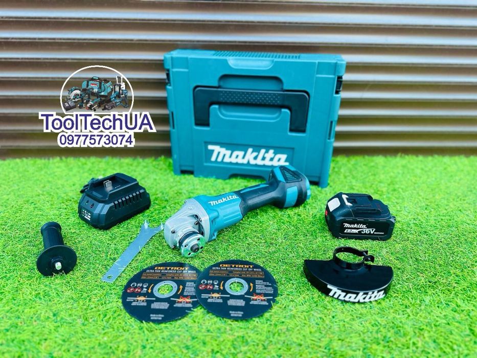 Аккумуляторная Болгарка Makita DGA404 потужна 1200Вт 36V8A Макіта 1АКБ