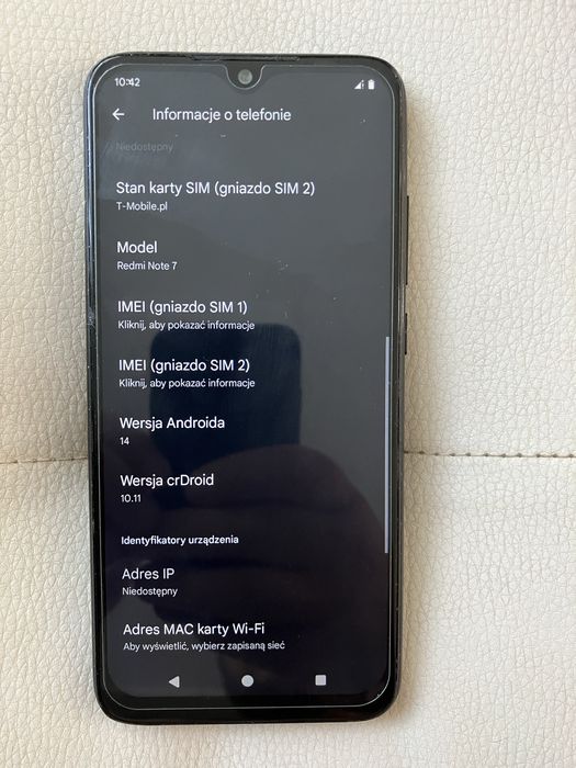 Xiaomi redmi note 7 4/64 android 14