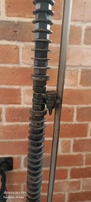 Lampa stojąca metalowa industrial