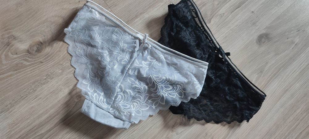 Figi 2 pak nowe z metką XS S koronka