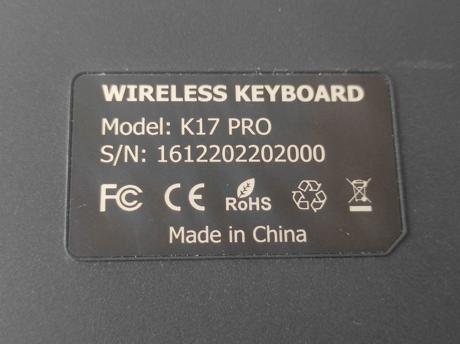 Etui klawiatura bluetooth K17 PRO SAMSUNG Galaxy Tab S9 plus czarne