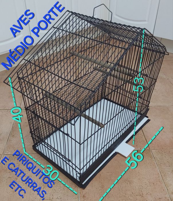 GAIOLA AVES MÉDIO PORTE. Casa,Sala,Quarto,Cozinha,Varanda,Garagem,etc.