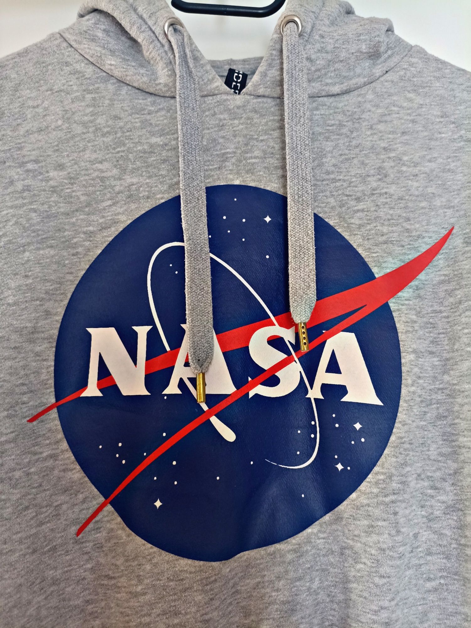 Szara bluza z kapturem NASA H&M