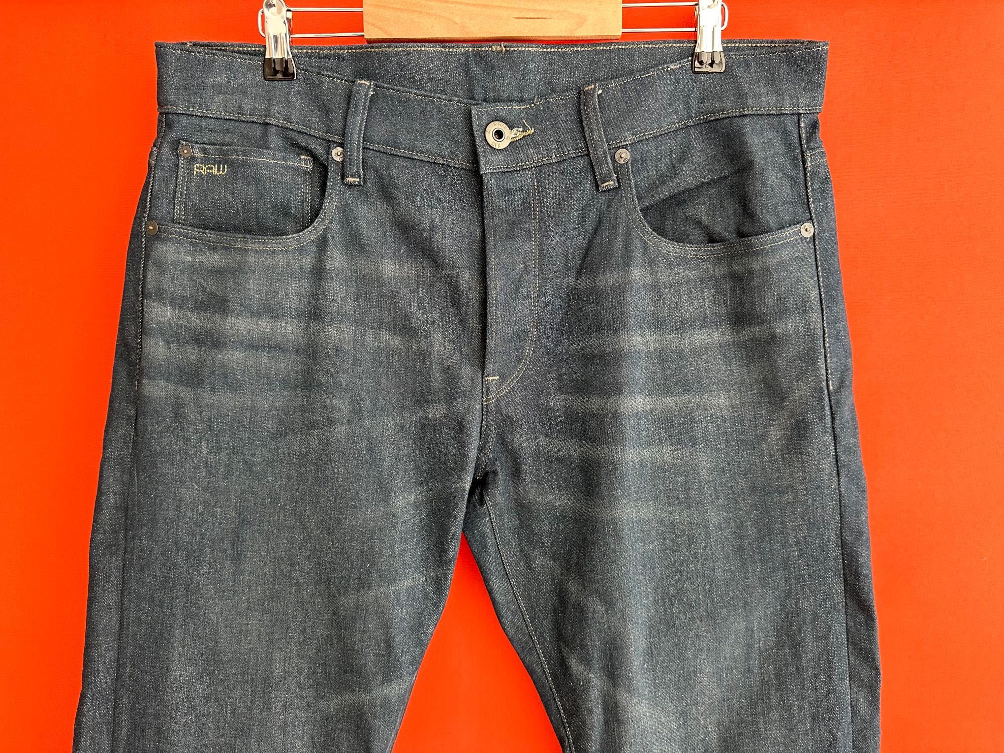 G-Star Raw 3301 Slim оригинал мужские джинсы штаны размер 34 36 Б У