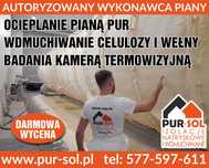 Ocieplanie piana PUR izolacje natryskowe Docieplanie poddasza pianka