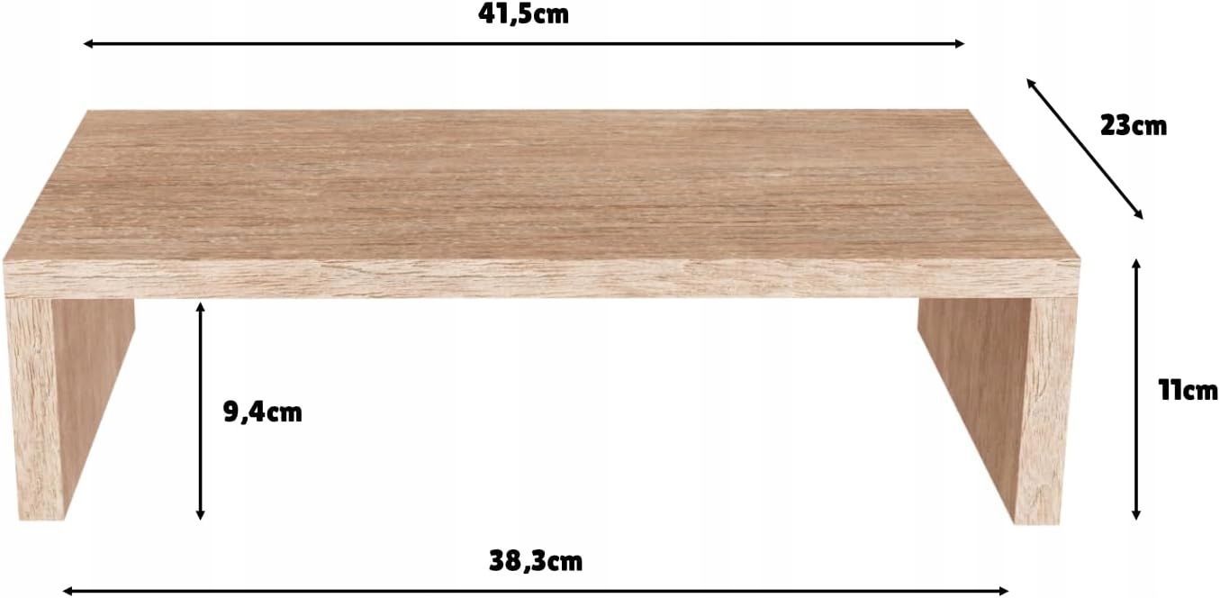 Podstawka na monitor NADSTAWKA NA BIURKO dąb sonoma, udźwig do 32kg