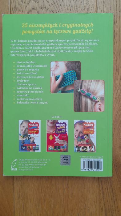 Magiczne gumki loom Tęczowe Książka