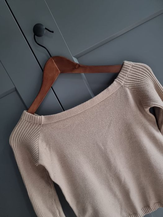 bluzeczka sweterek piaskowy beżowy Reserved 152 cm 11-12 lat elegancki