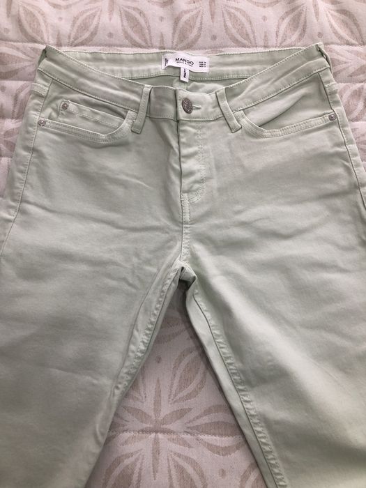 Calças verdes nr 36 da Mango + portes