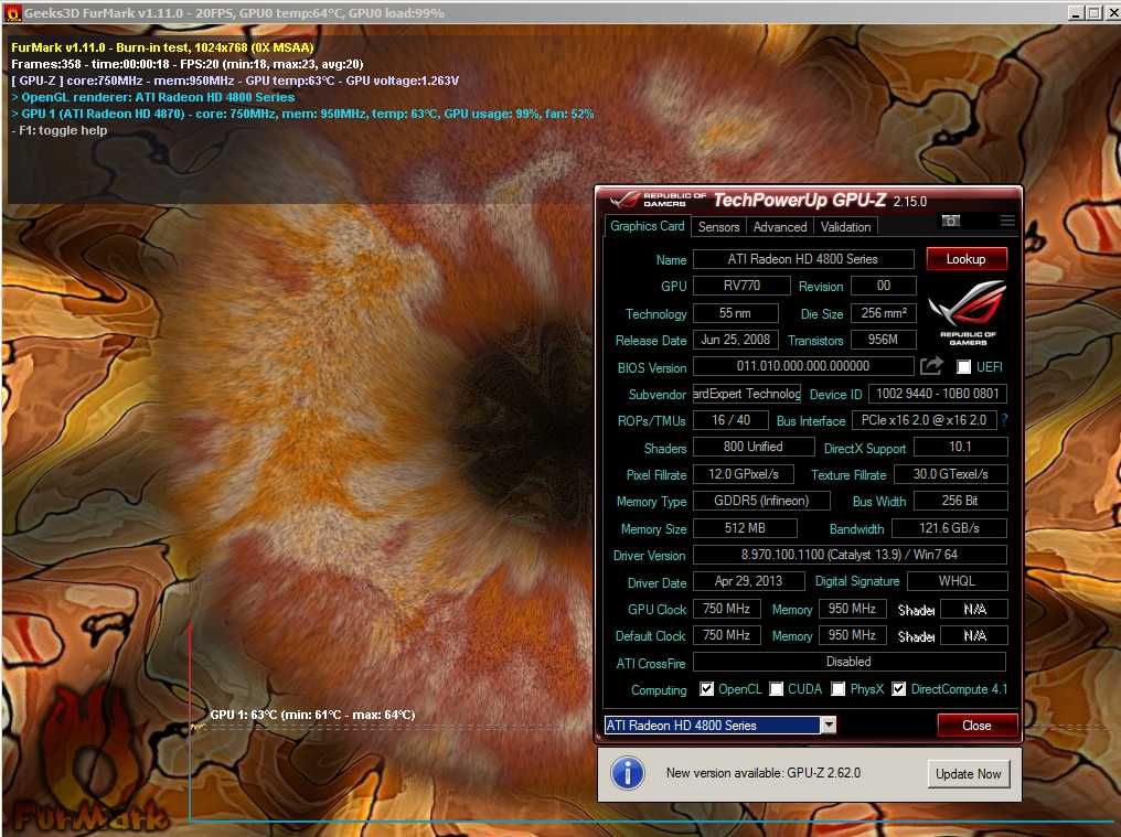 рабочая видеокарта на 5 памяти Palit Radeon HD 4870 Sonic Dual Edition