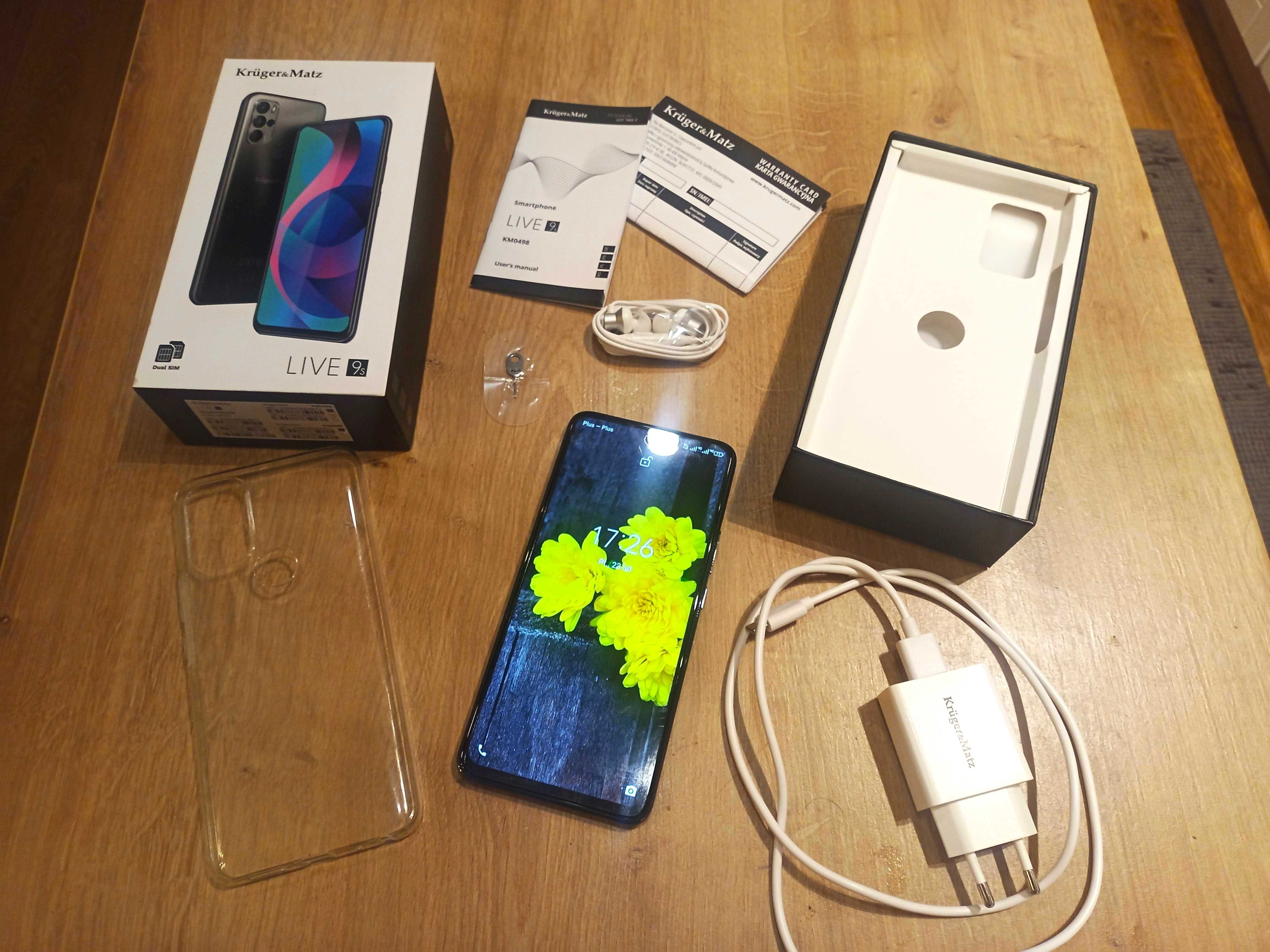 KRUGER&MATZ Live 9S 4/128GB Szary Dual Sim - używany miesiąc, jak nowy