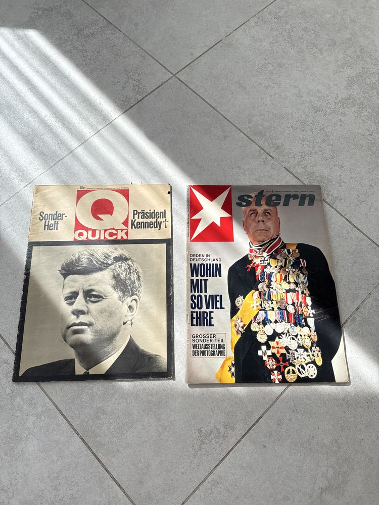 Stare gazety Quick 63r smierc Kennedyego Stern 65r