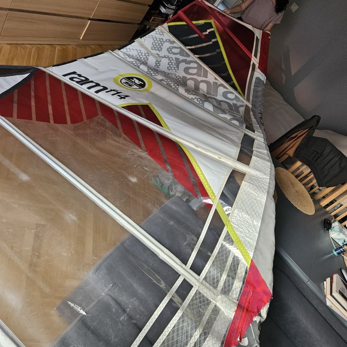 Żagiel NS ram f14 7.8m2 kamberowy