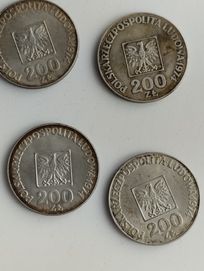 Monety 200 zł mapka PRL