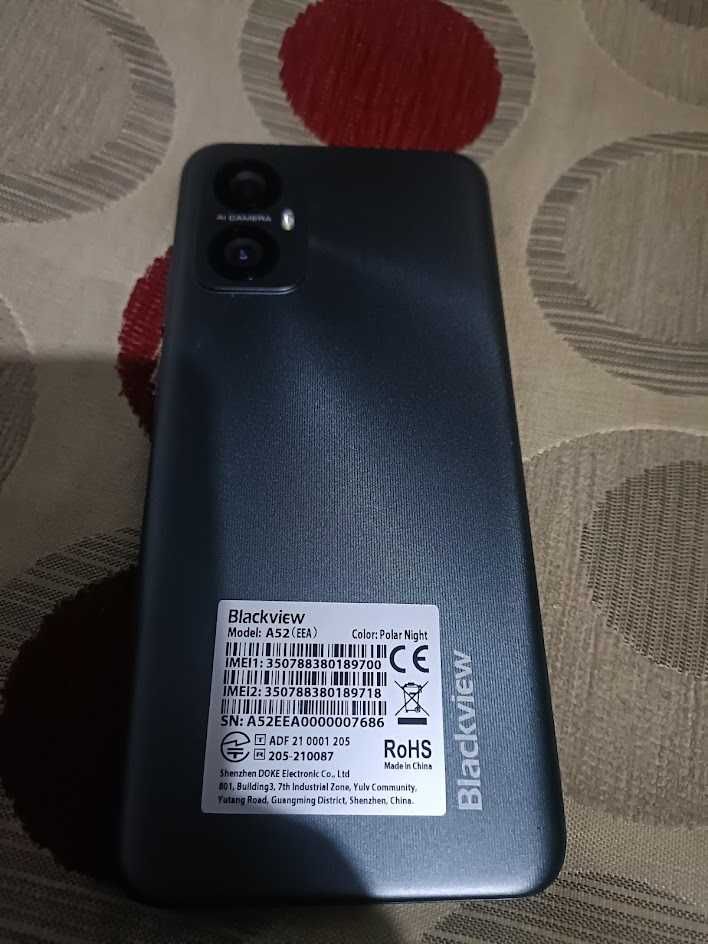 Смартфон 6.5" Blackview A52  4G 2хSIM 13/5Мп 8 ядер, 5180 мА·год