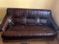 Debowe, skorzane fotele i sofa
