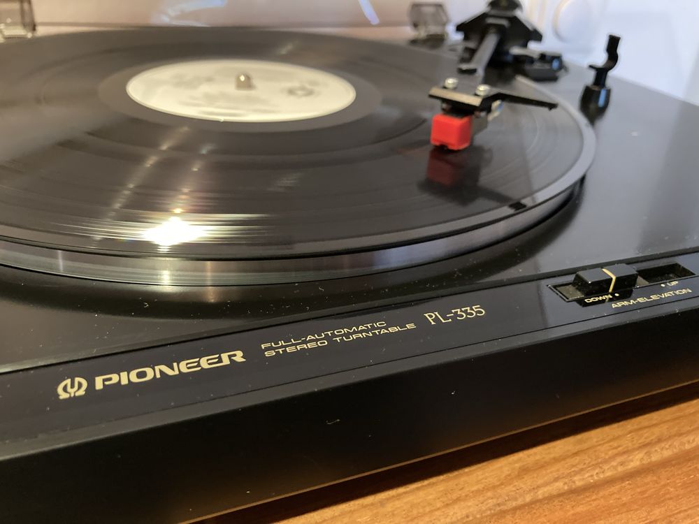 Gira discos vinil pioneer pl-335 vinyl automatico