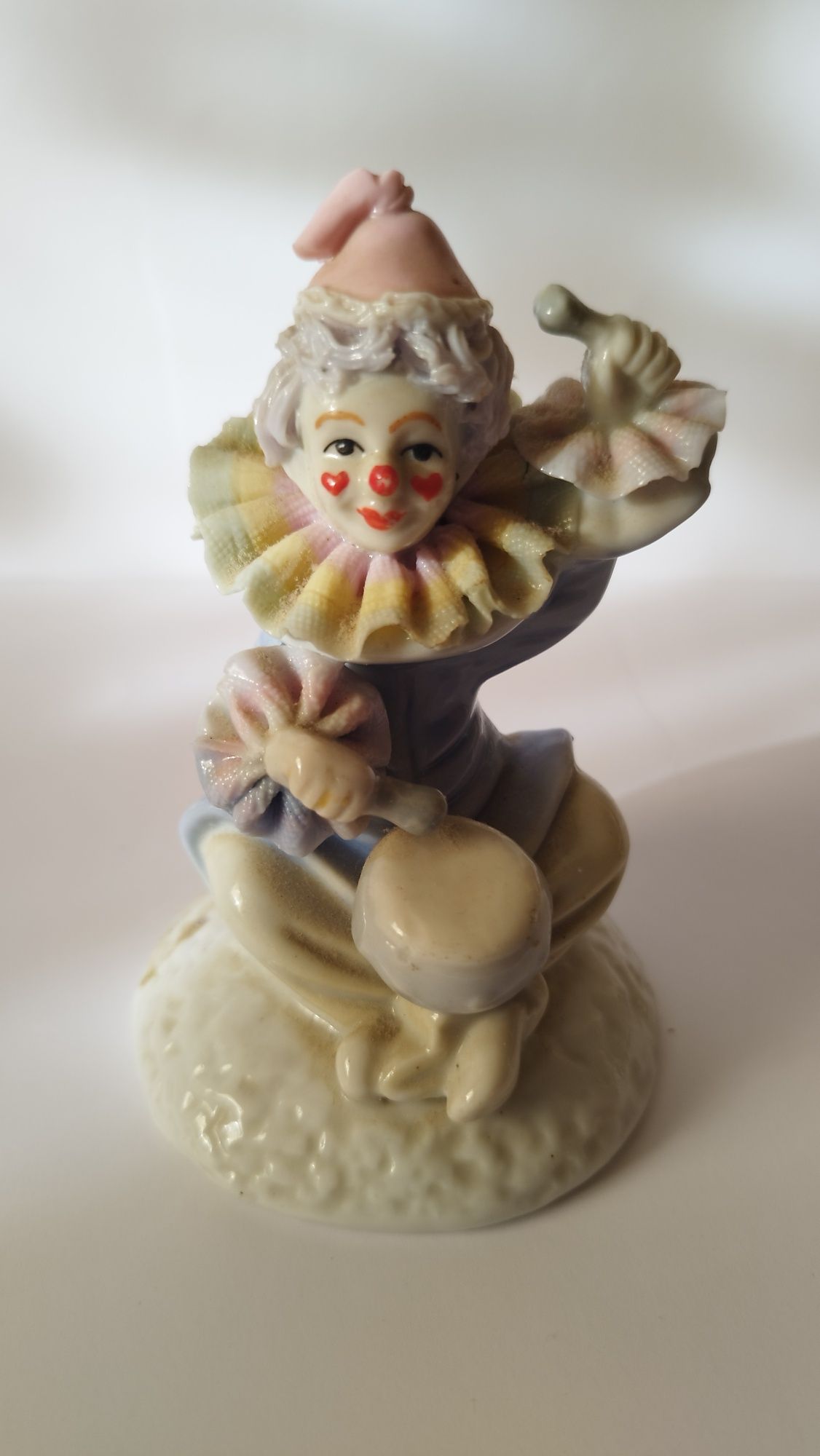 Klaun klauni muzykanci porcelana pierot vintage retro