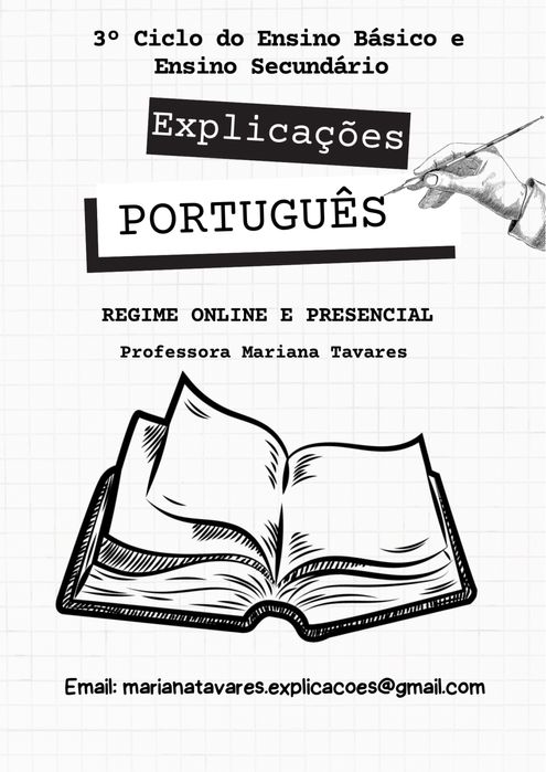 Explicações de Português: 3. Ciclo e Secundário