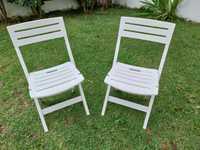 Cadeiras jardim dobraveis