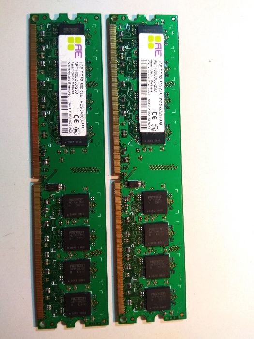 Память DDR2 800-1066, парные комплекты для режима Dual Mode