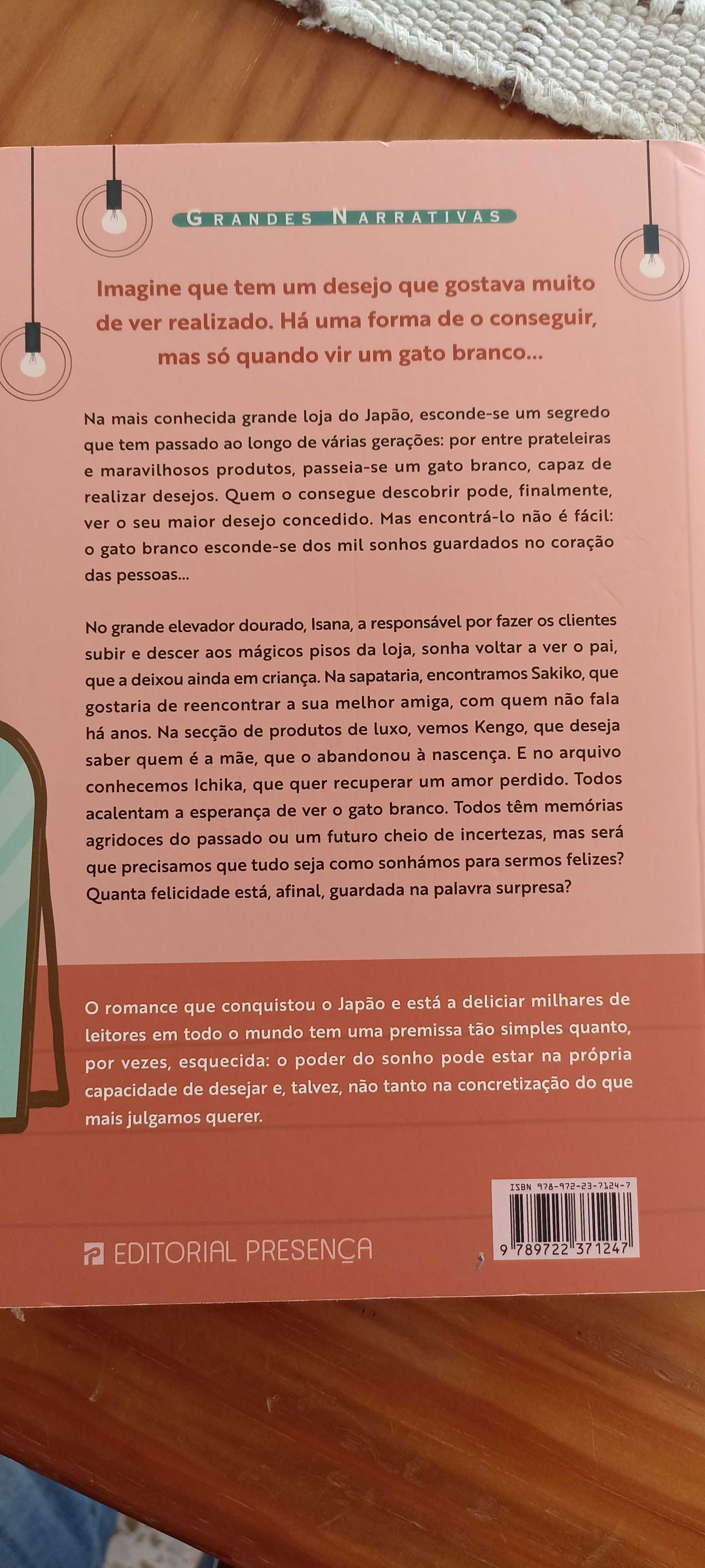 Livro "Quando vires um gato branco"