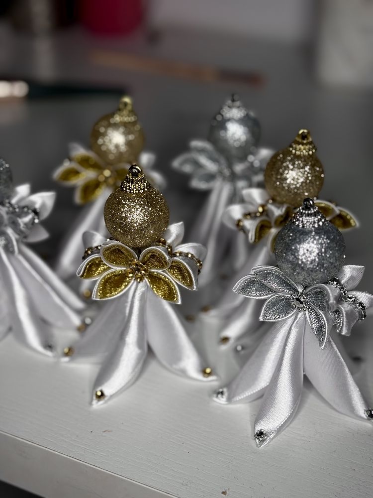 Handmade ręcznie robione ozdoby świąteczne, choinkowe aniołki
