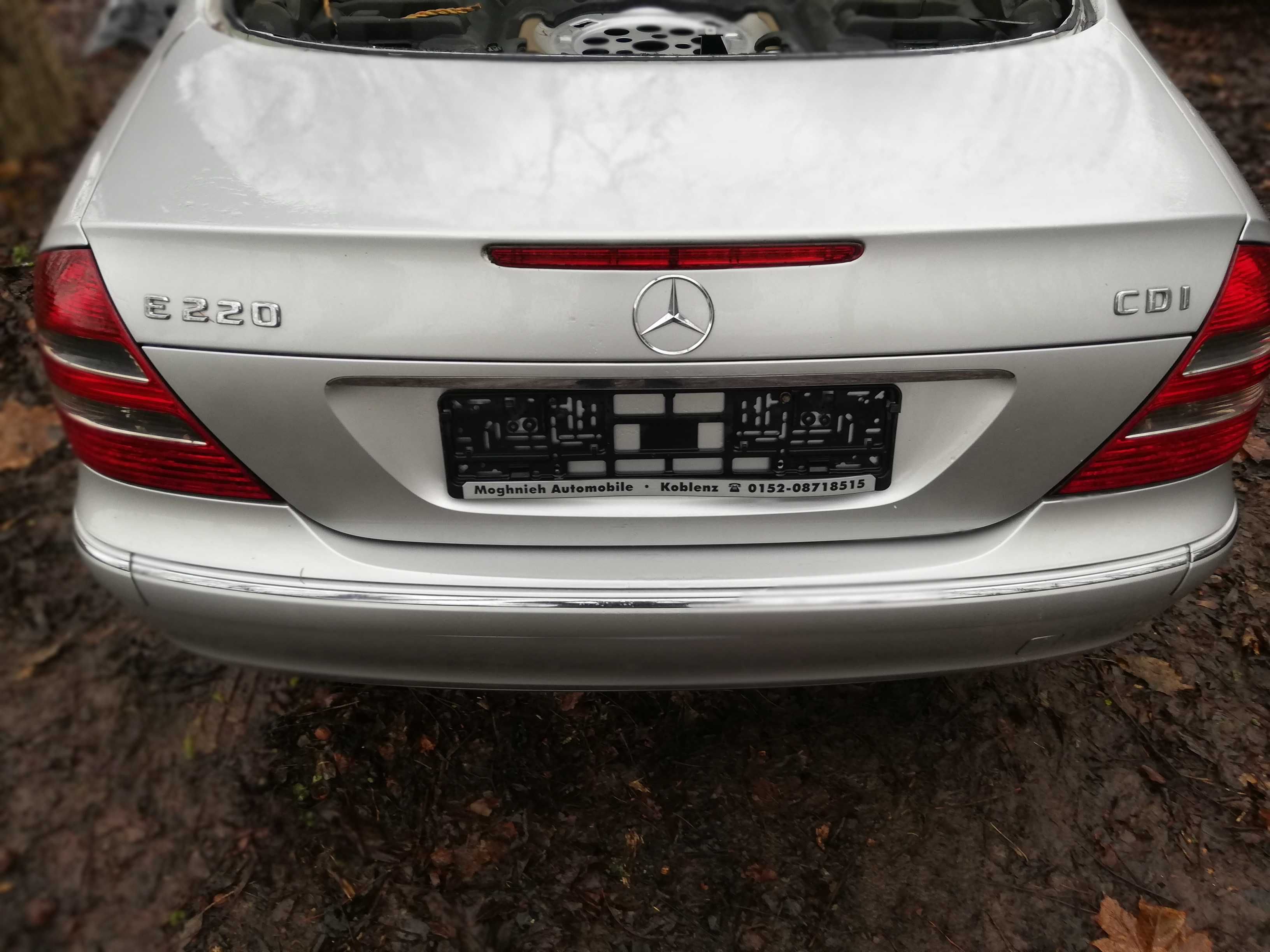 Mercedes e klasa w211 Kolor 744 Zderzak przód tył Maska Lampa Drzwi