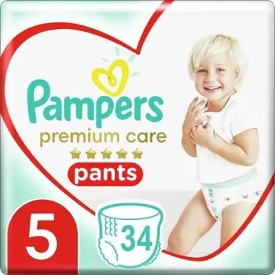 Трусики Pampers premium care 5(12-17кг) 34шт
