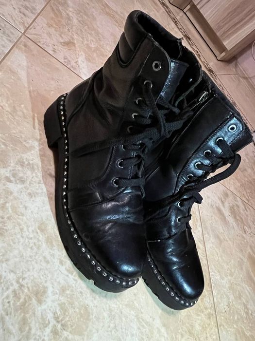 Шкіряні черевики зима 37 р