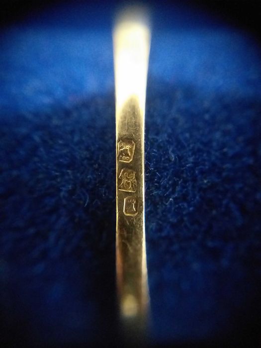 Anel Solitário Ouro 800‰