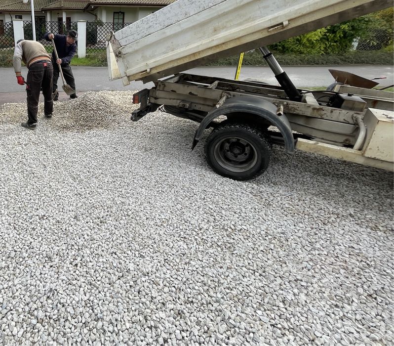 Grys ŚMIETANKOWY Biały Kamień Ogrodowy Kruszywo na Podjazd 8-16, 16-32