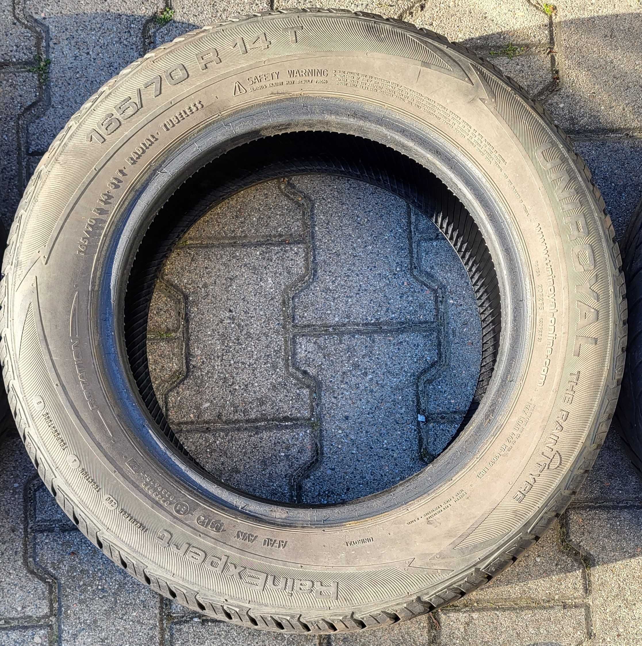 Komplet opon letnich UNIROYAL RainExpert 165/ 70R 14 81 T