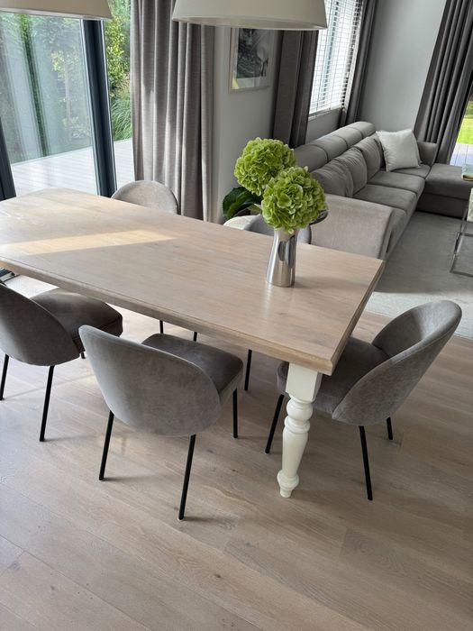 Komplet 5 stylowych krzeseł do jadalni