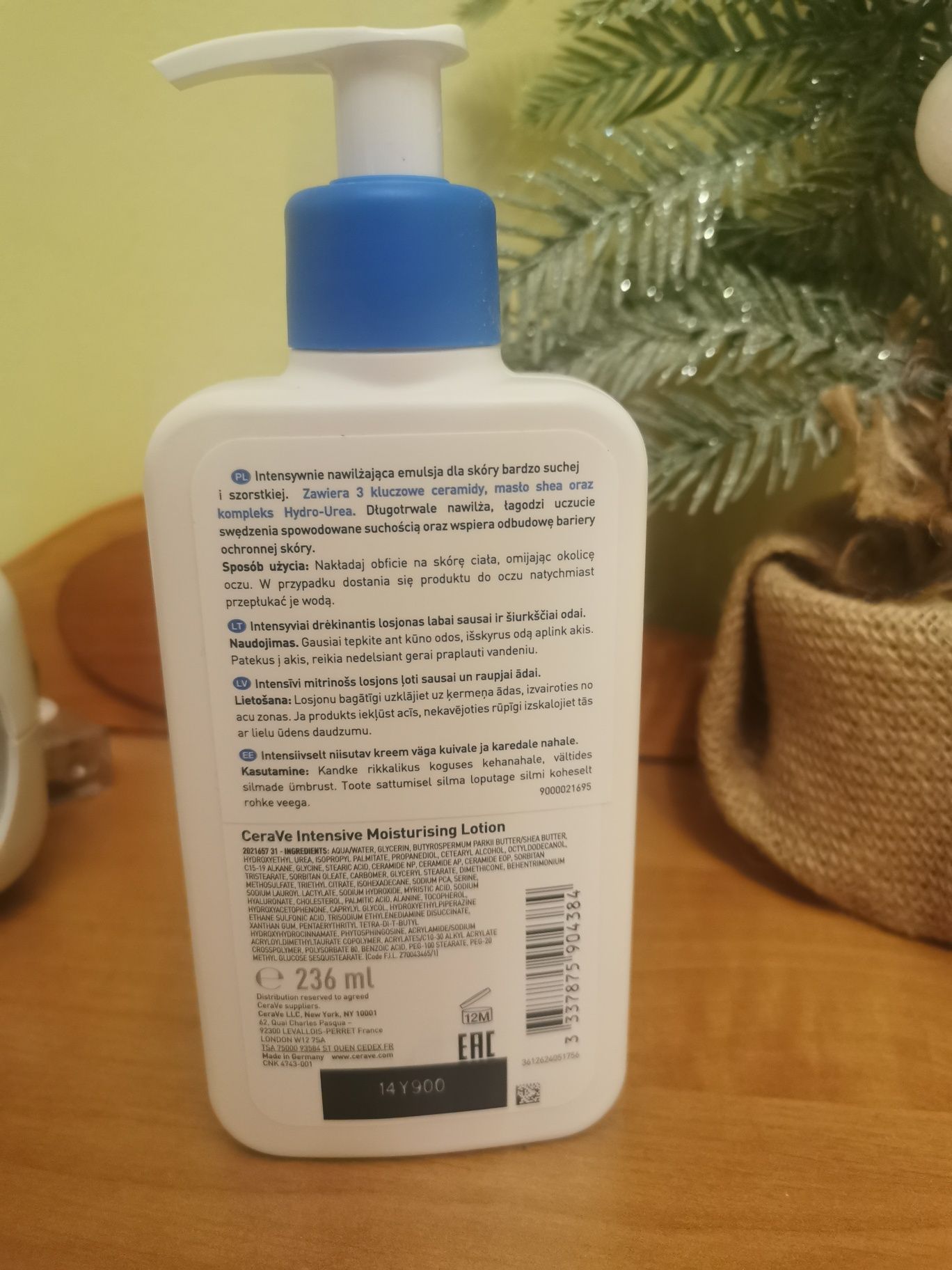 CeraVe intensywnie nawilżająca emulsja 236 ml nowa
