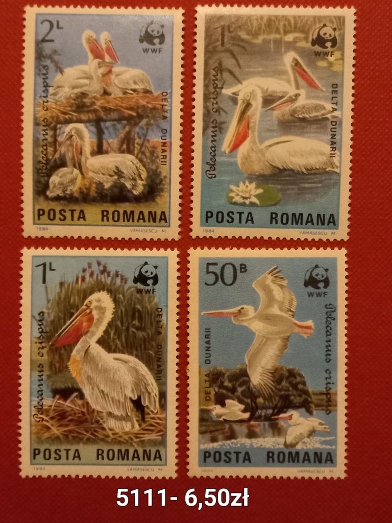 Znaczki pocztowe- fauna/Rumunia 2