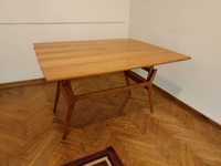 Stół drewniany rozkładany z regulacją wysokości  z XXw.