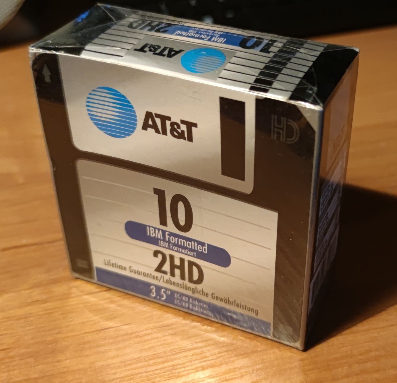 Dyskietki 3,5 AT&T 10szt. IBM formatted 2HD Nowe