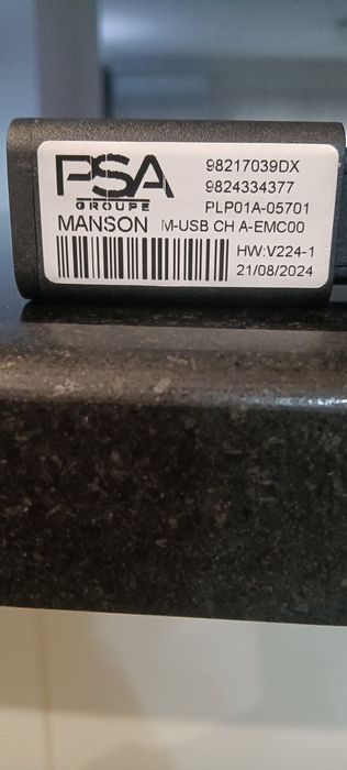 Entrada pen Módulo Aux/USB Peugeot 208/ 2008 ll / Citroen C4 lii