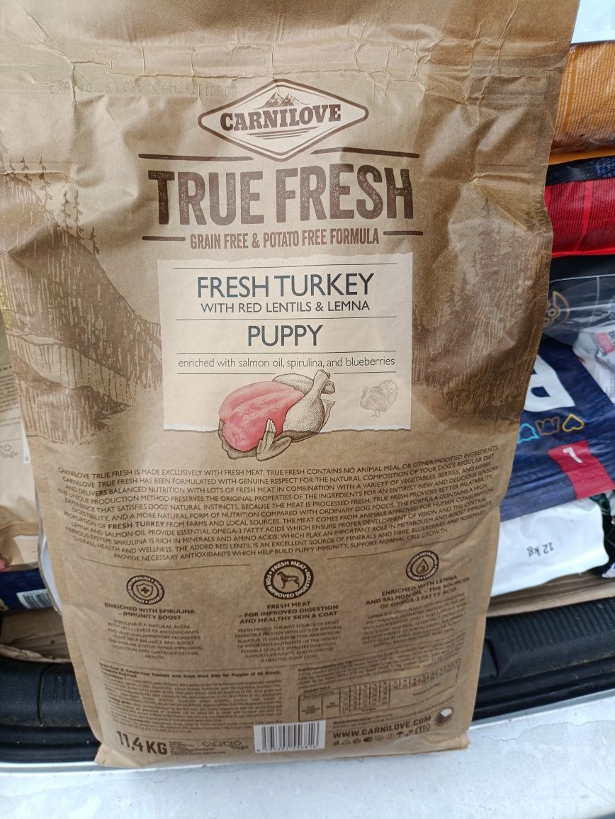 Сухий корм для цуценят Carnilove True Fresh - індичка