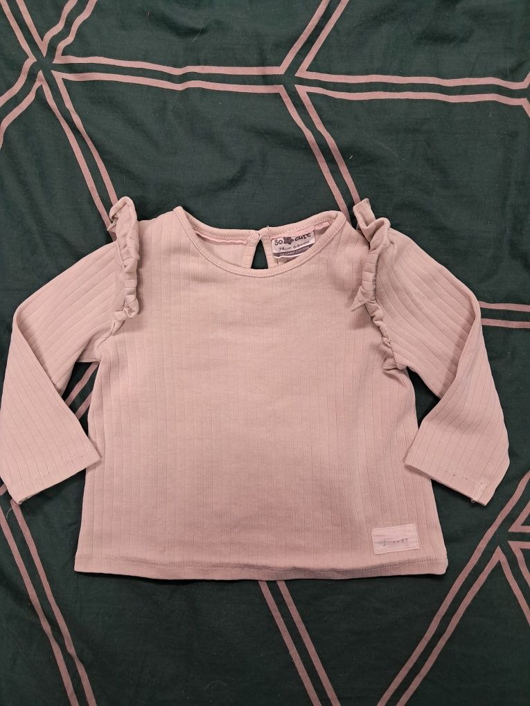 Bluzka koszulka T-shirt z długim rękawem 74 cm So Cute