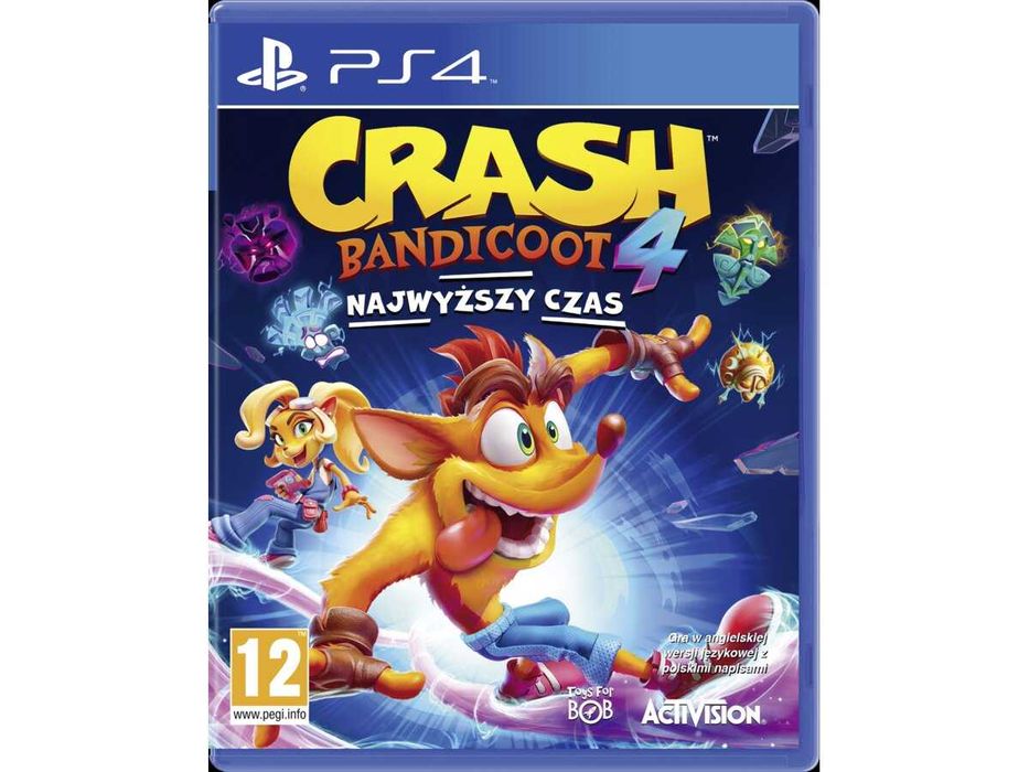 Crash Bandicoot 4: Najwyższy Czas Gra PS4 (Kompatybilna z PS5)