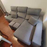 Sofá chaise Longe 3Lugares + 2 Bancos